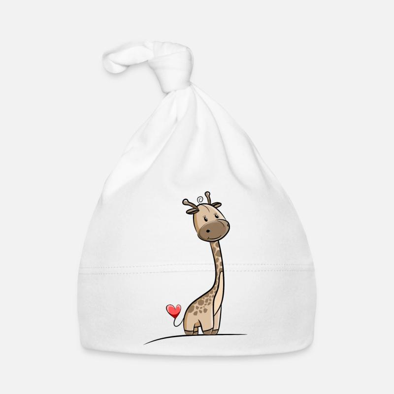 Giraffe Mädchen Baby Bio-Mütze