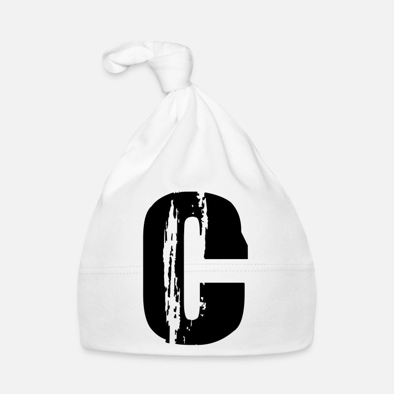 C - Buchstabe Baby Bio-Mütze