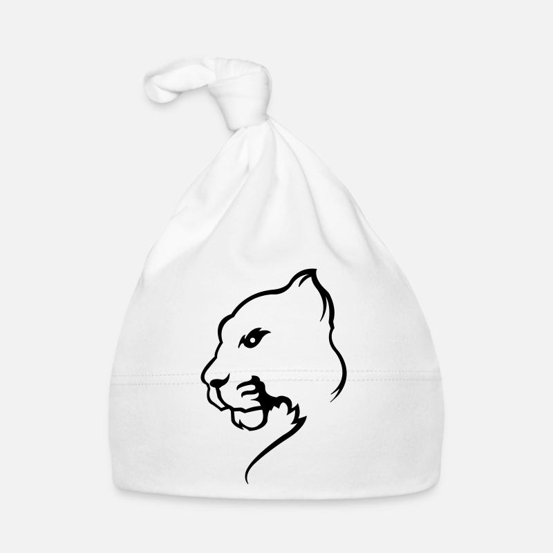 panther_01 - Baby Bio-Mütze - Weiß