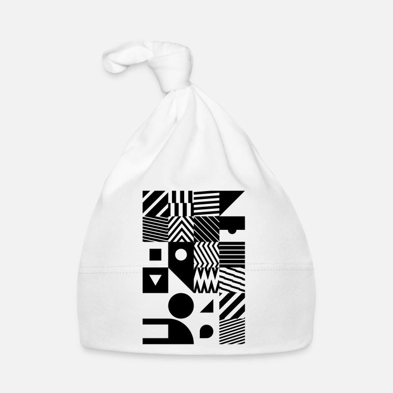 Minimal Muster Abstrakt Baby Bio-Mütze