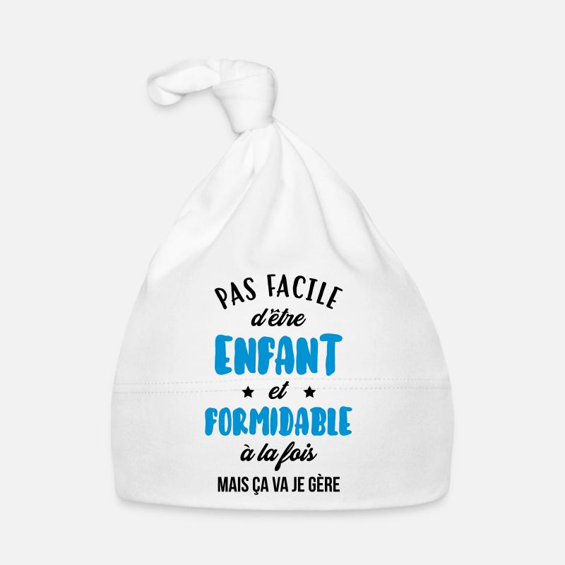 adolescent / enfant / ado / adolescente - Bonnet bio Bébé - blanc