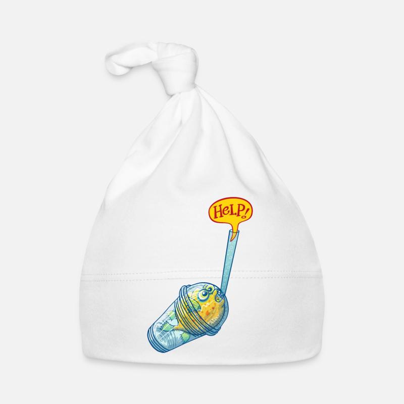 Poisson-globe dans verre plastique demande d'aide Bonnet bio Bébé