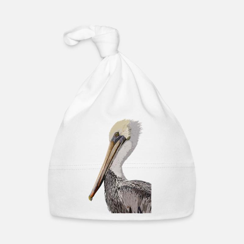 Pélican brun Bonnet bio Bébé