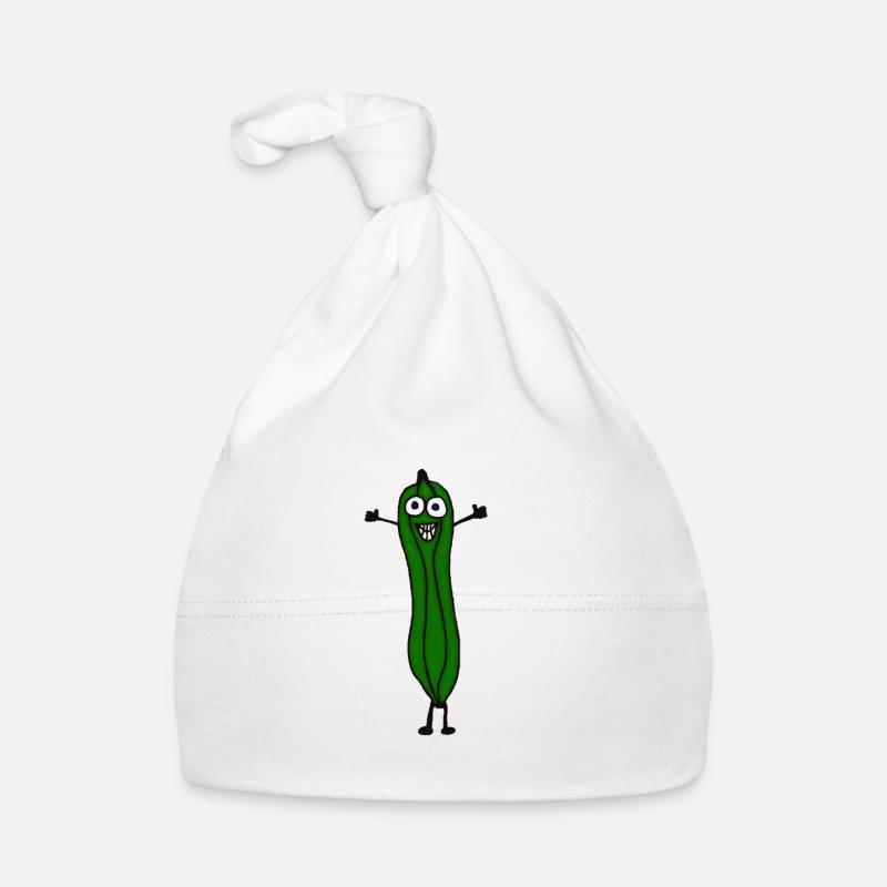 Lustige lachende Zucchini Baby Bio-Mütze
