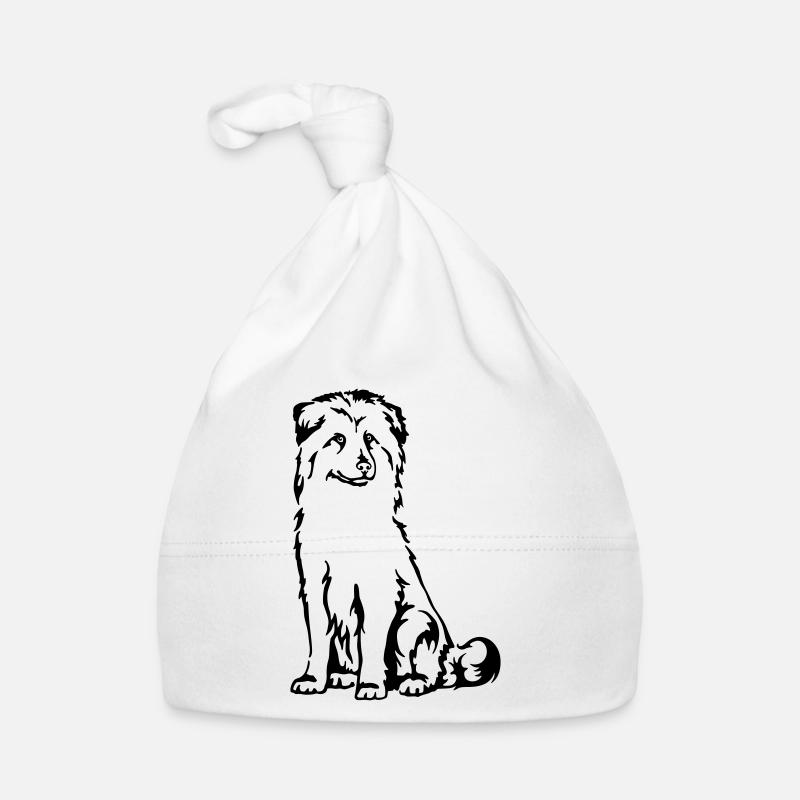 Berger des Pyrenees - Organic Baby Cap - white
