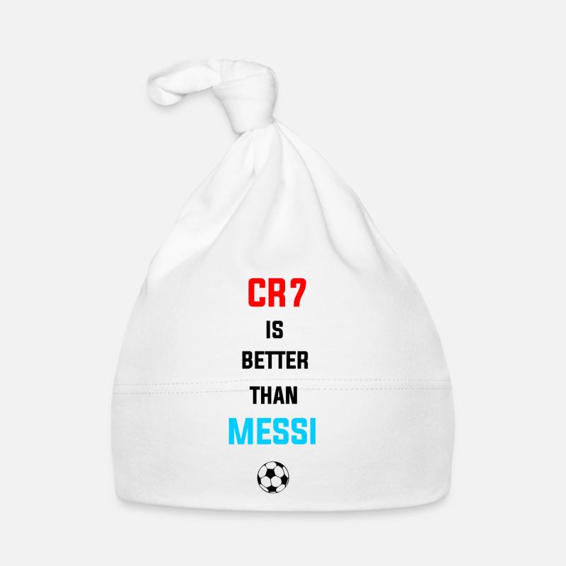 Cristiano is better than Messi Organic Baby Cap