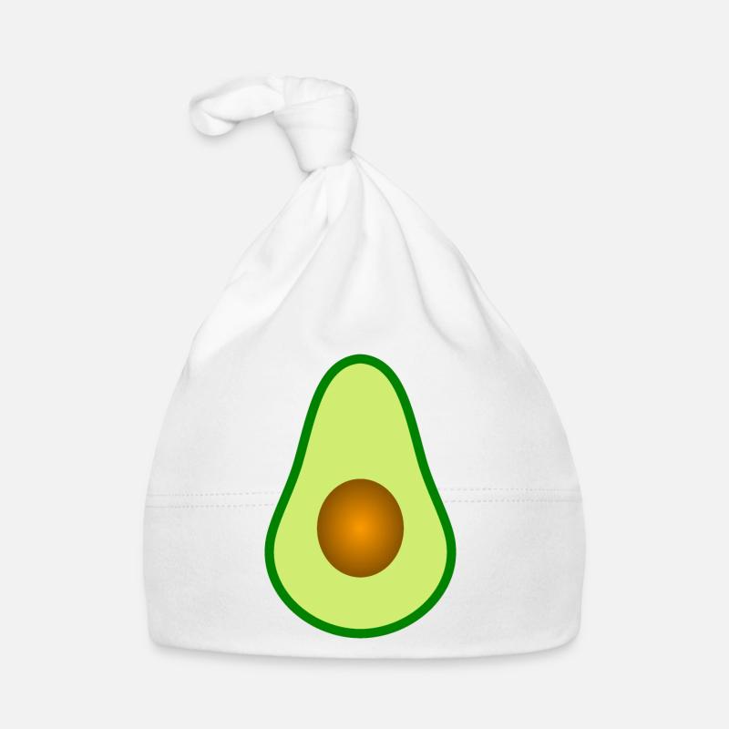 Avocado with core design to personalize Organic Baby Cap