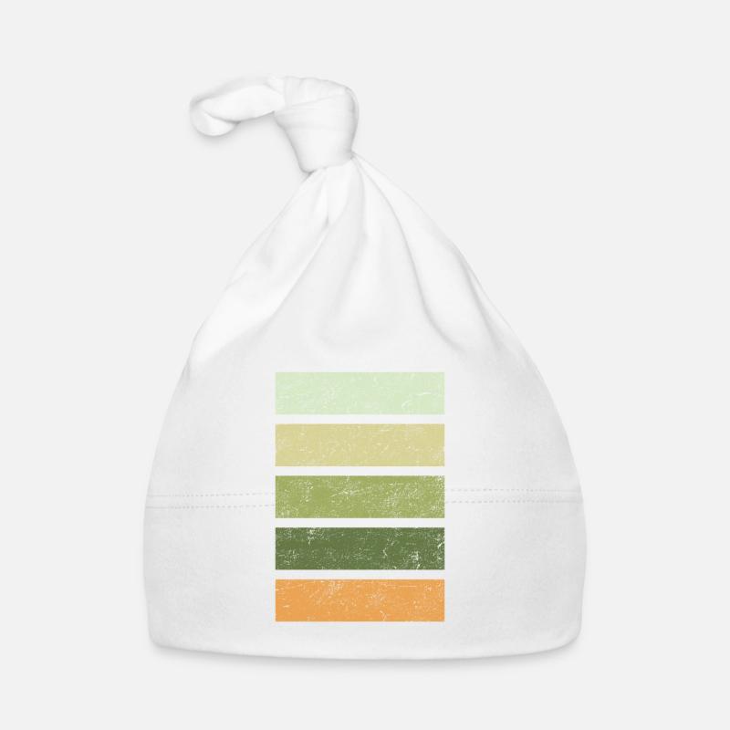 palette de couleurs printemps début de printemps vintage - Bonnet bio Bébé - blanc