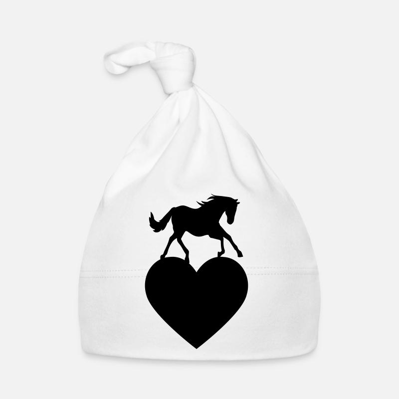 Pferd mit Herz Baby Bio-Mütze