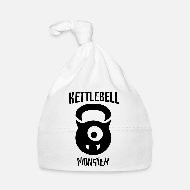 Kettlebell Monster. Wenn Sie ein Workout mögen. Baby Bio-Mütze