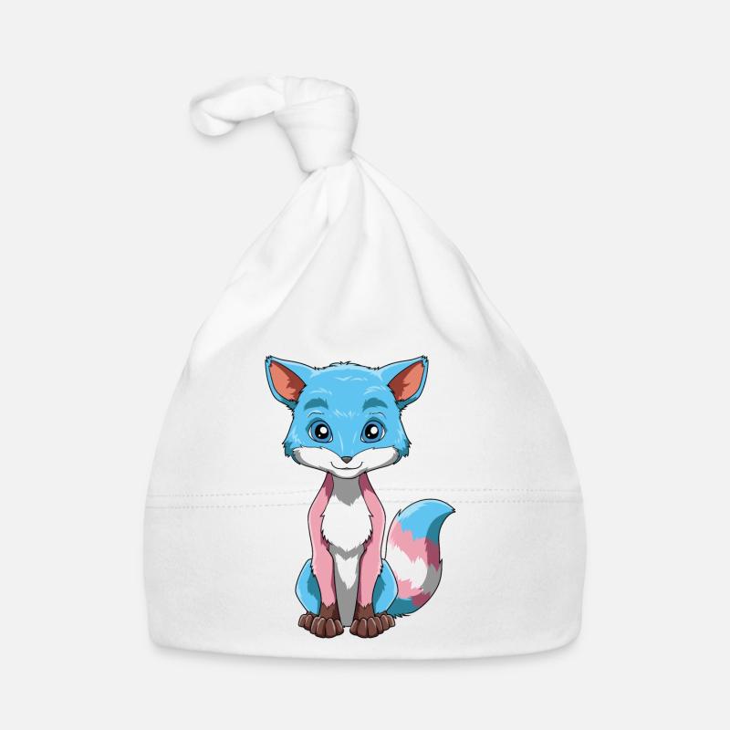 Cute Transgender Fox Organic Baby Cap