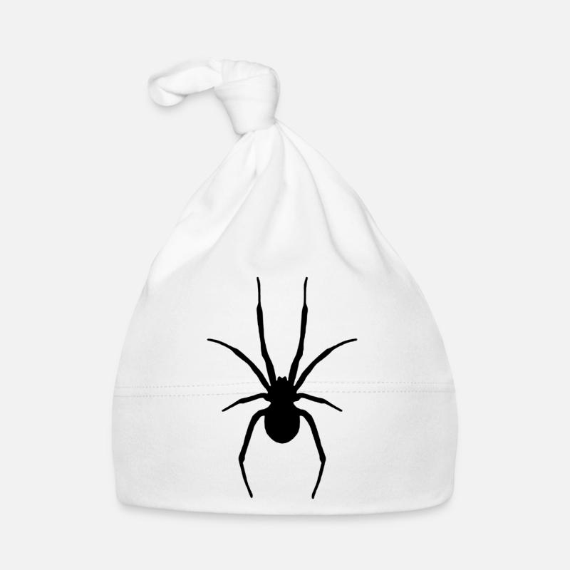 Araignée - Bonnet bio Bébé - blanc