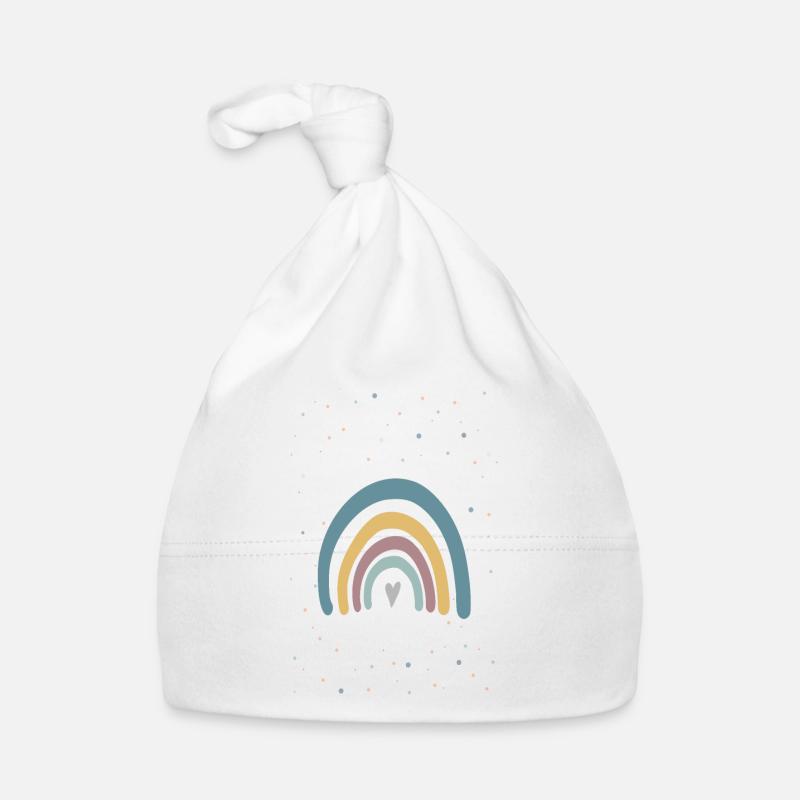 Rainbow Poster Organic Baby Cap