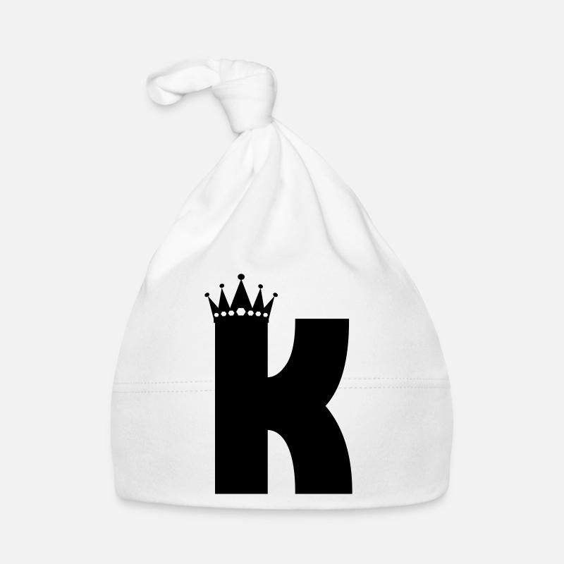 Lettre K Couronne Bonnet bio Bébé