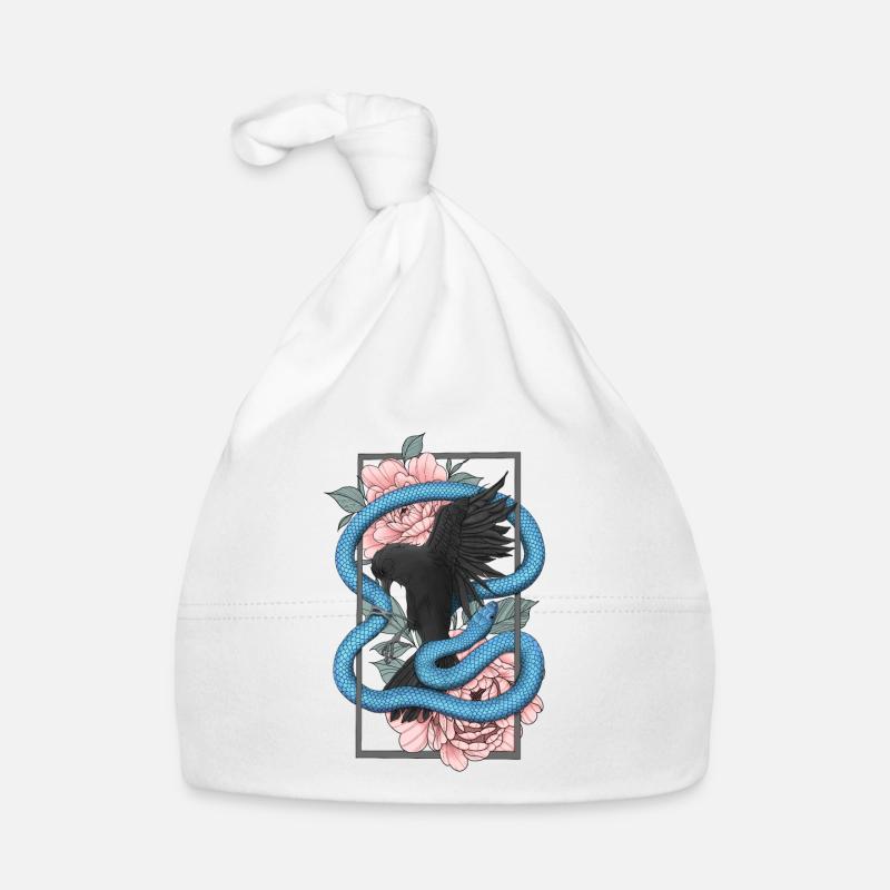 Corbeau + Serpent Bonnet bio Bébé