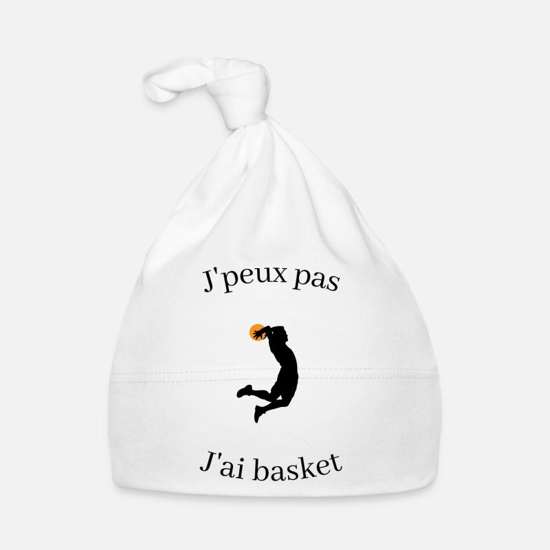 Je peux pas jai basket Bonnet bio Bébé