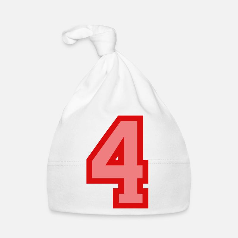 Coole Retro Retrostyle Jersey Nummer Rückennummer Baby Bio-Mütze