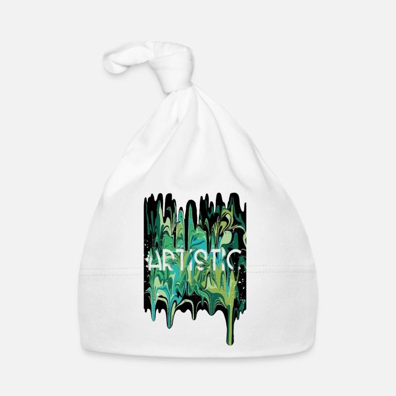 Artistic art coulure Organic Baby Cap