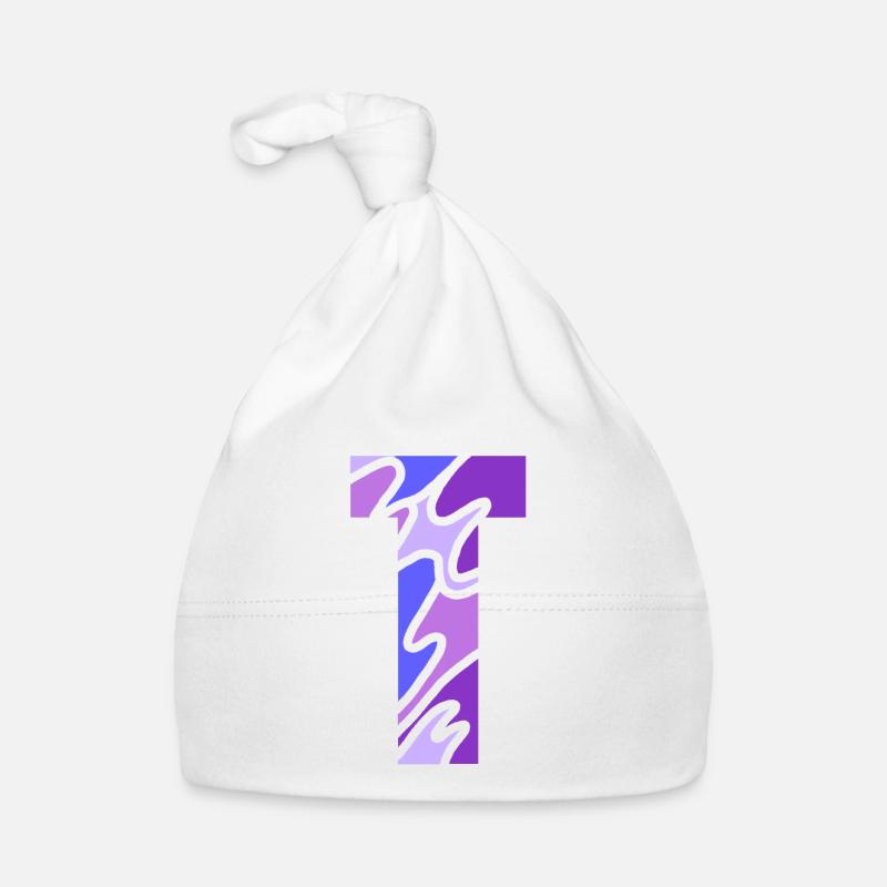 Letter T Baby Bio-Mütze
