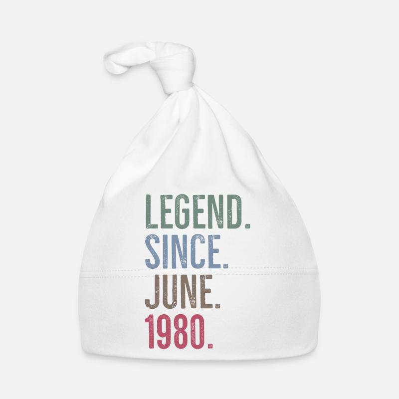 Legend Since June 1980 Organic Baby Cap