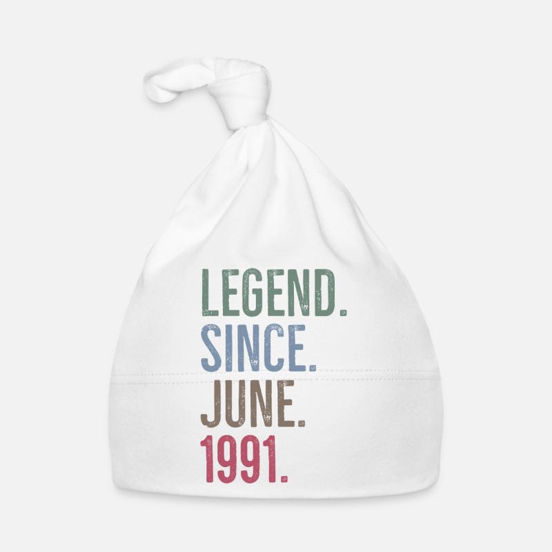 Legend Since June 1991 Organic Baby Cap