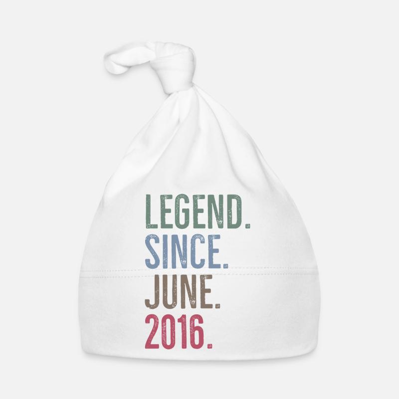 Legend Since June 2016 Organic Baby Cap