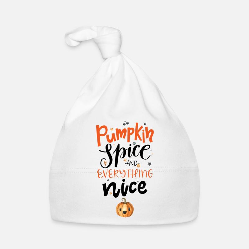 Pumpkin Spice And Everything Nice Organic Baby Cap