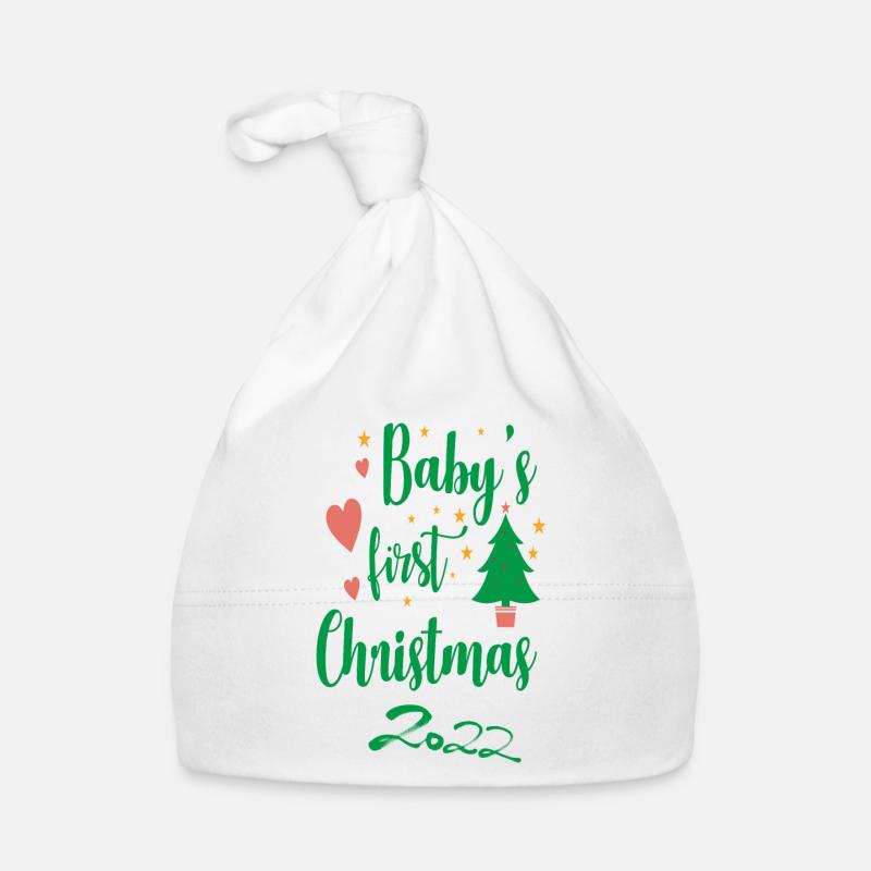 Babys first Christmas Baby Bio-Mütze