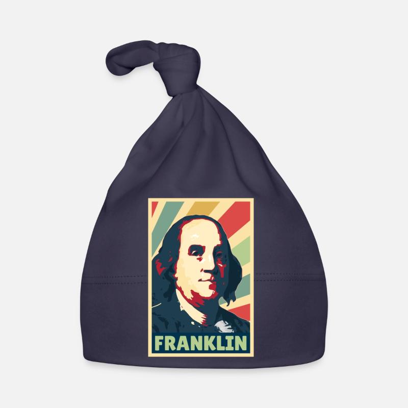 Benjamin Franklin Vintage Farben Baby Bio-Mütze