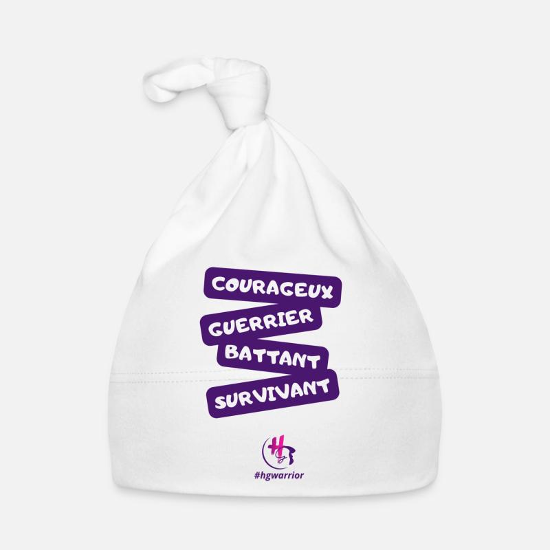 Design avec message garçon Bonnet bio Bébé