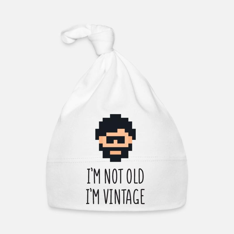 Ich bin nicht alt Ich bin Vintage Baby Bio-Mütze