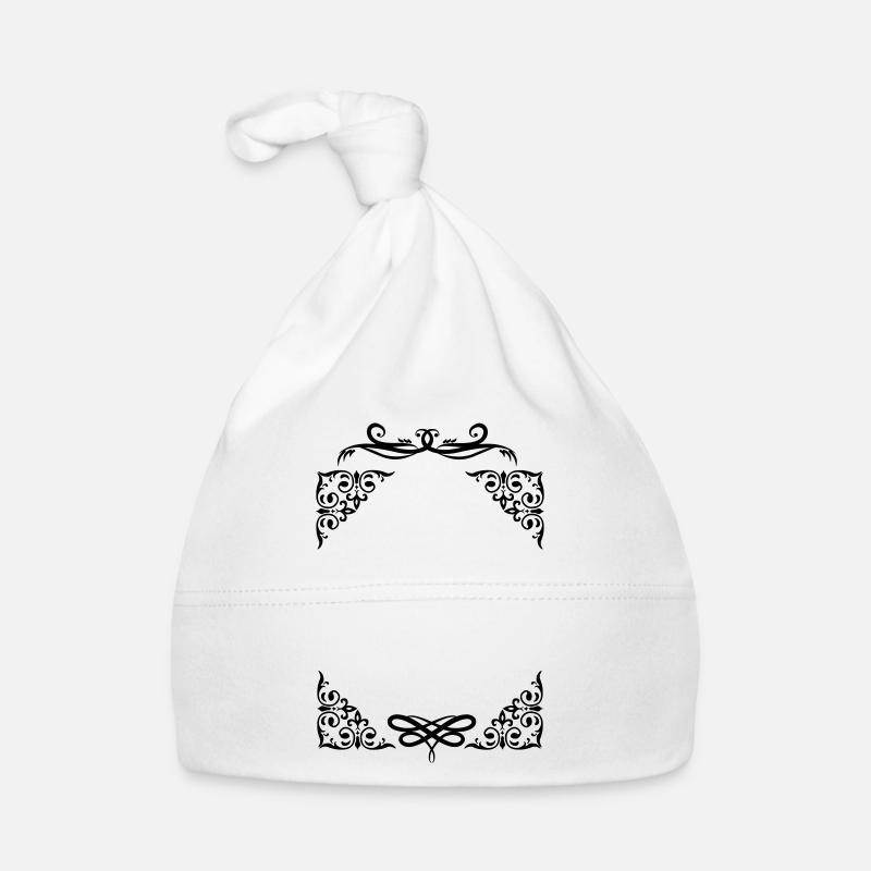 Frame frame decoration Organic Baby Cap