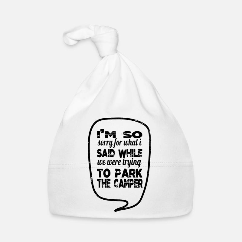 camping funny tshirt advanture gift bday Baby Bio-Mütze