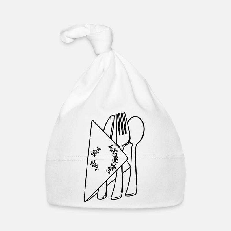 Cutlery in lux napkin Organic Baby Cap