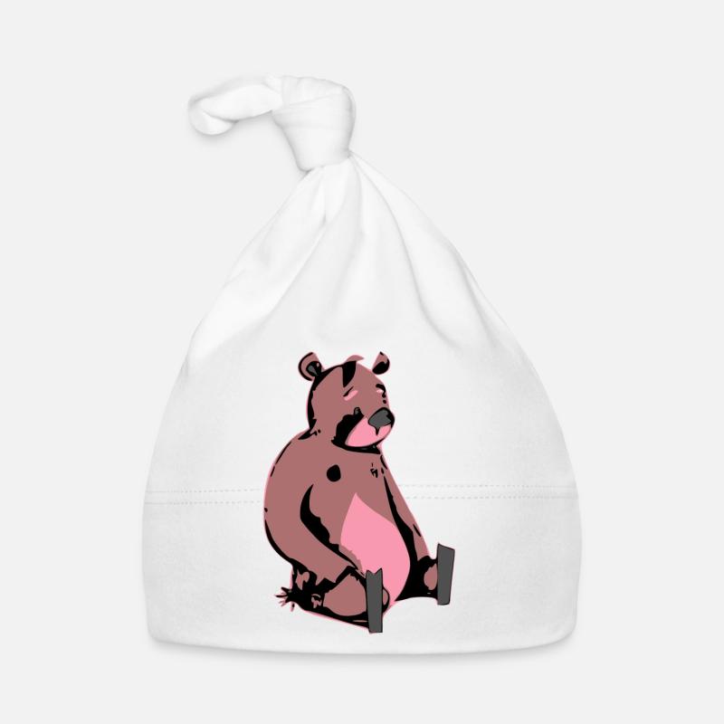 Bogy l'ours triste Bonnet bio Bébé