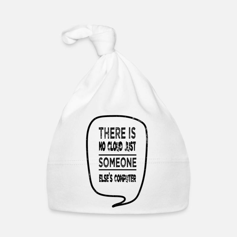 analyst funny quote hacker hacking engineer funny - Baby Bio-Mütze - Weiß
