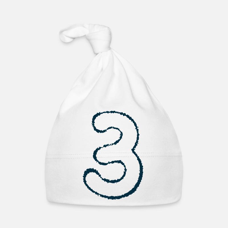 Nummer 3 Baby Bio-Mütze