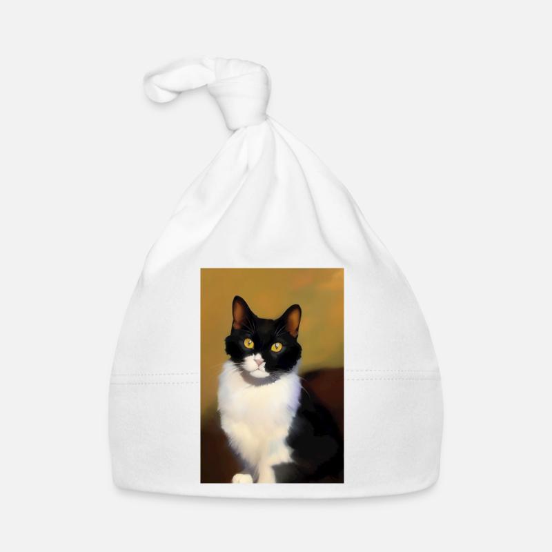 Cat Image Organic Baby Cap