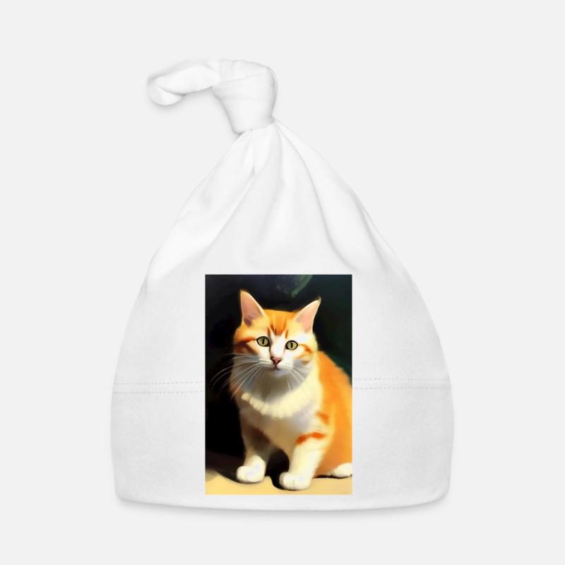 Katzen Bild Baby Bio-Mütze