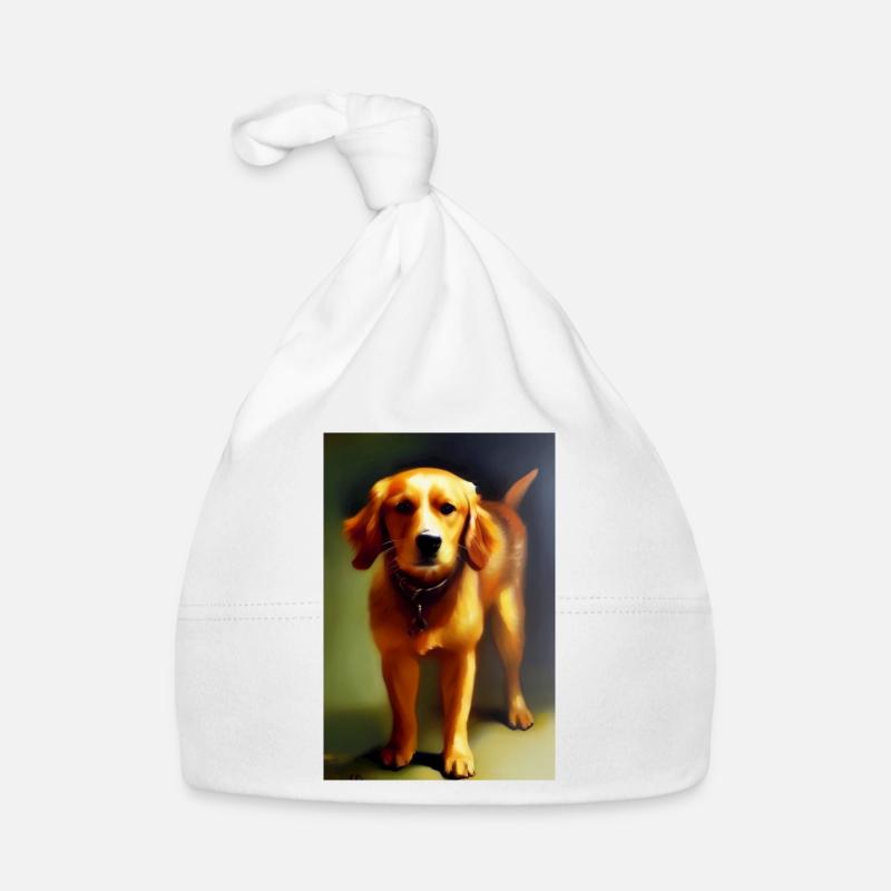 Hunde Bild Baby Bio-Mütze
