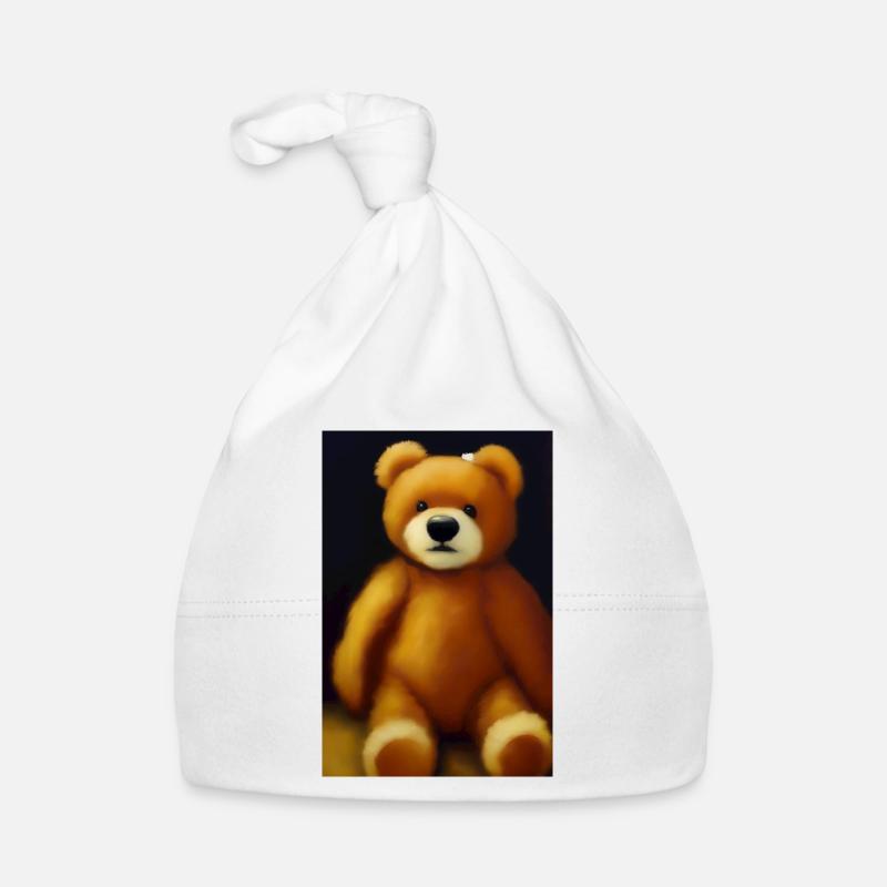 Teddy bear Organic Baby Cap