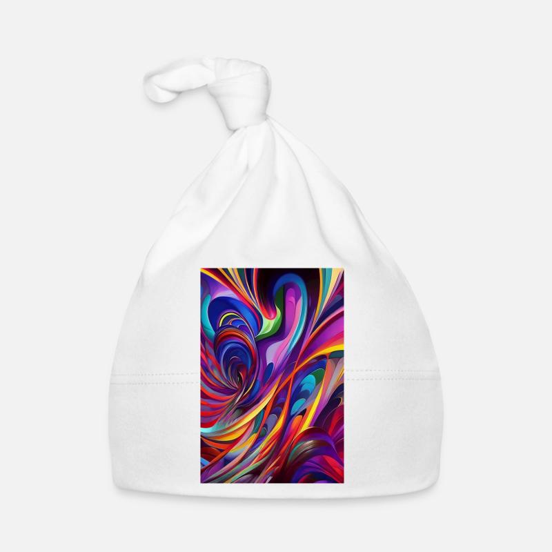 Art abstrait Bonnet bio Bébé