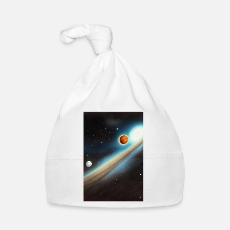 Space and planets Organic Baby Cap