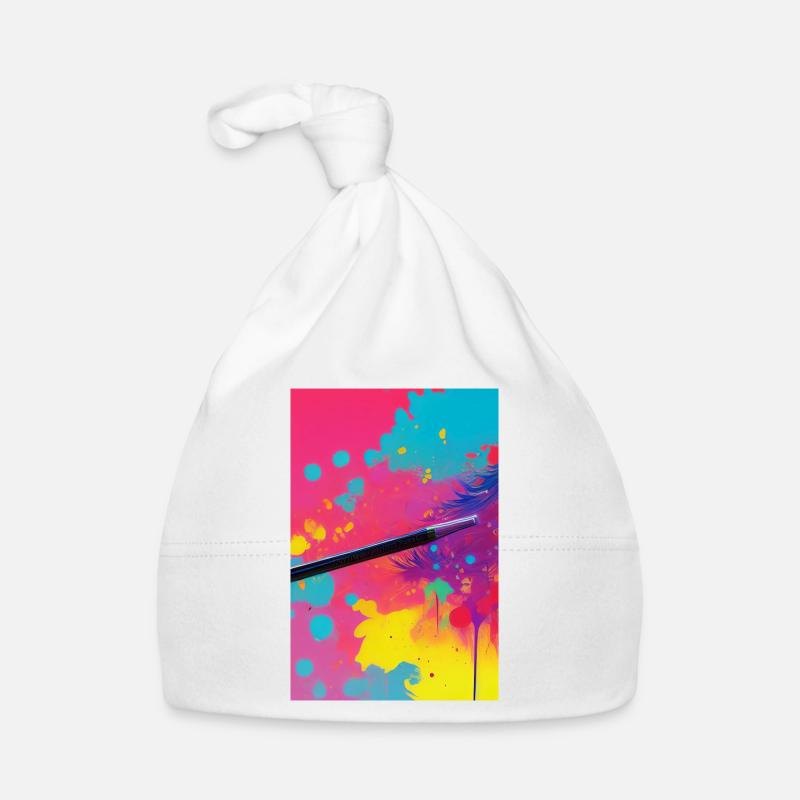 Abstrakte Kunst Baby Bio-Mütze