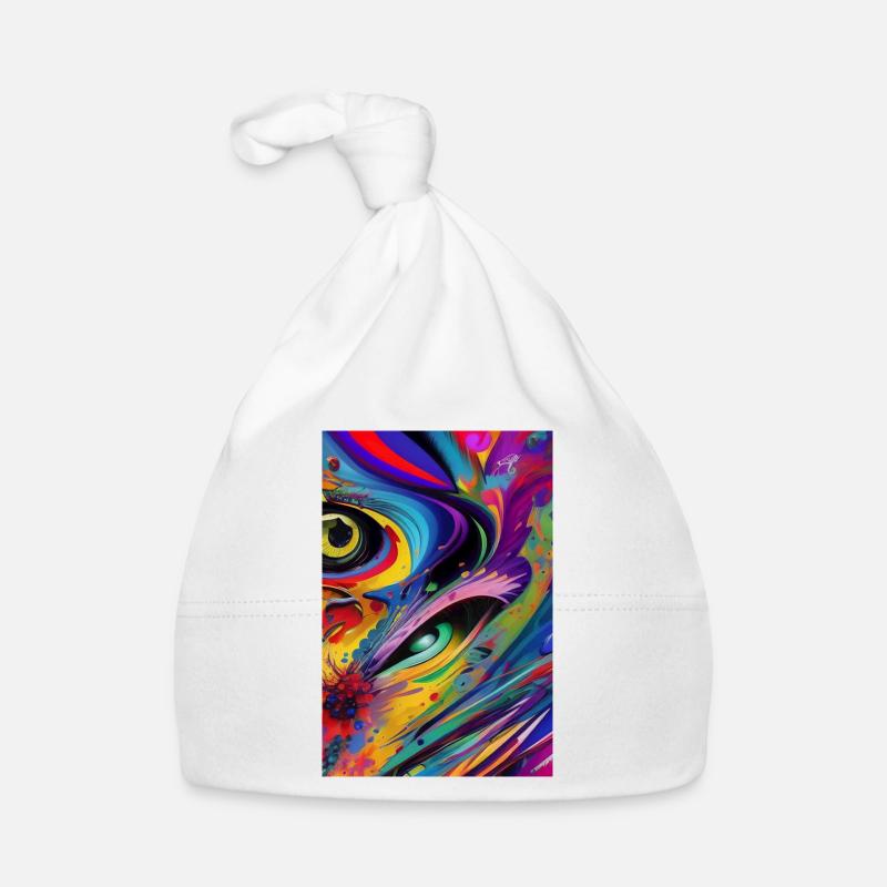 Abstrakte Kunst Baby Bio-Mütze