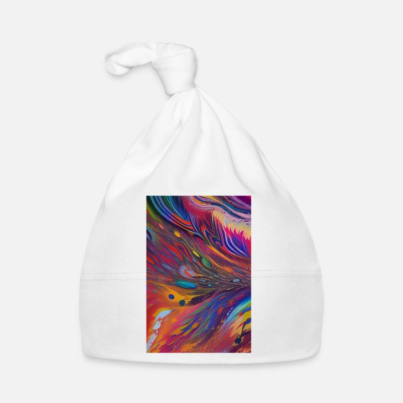 Art abstrait Bonnet bio Bébé