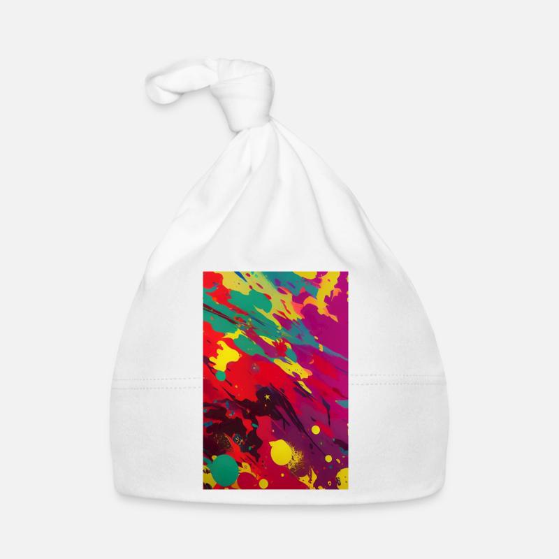 Art abstrait Bonnet bio Bébé