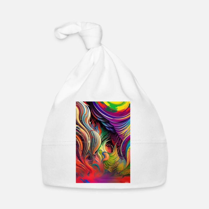 Art abstrait Bonnet bio Bébé
