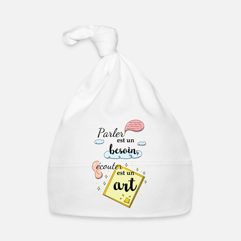 Ecouter est un art Bonnet bio Bébé