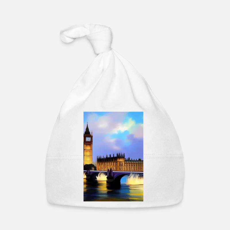 Bridges in London Organic Baby Cap